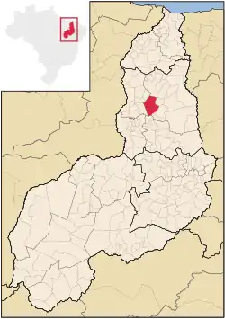 Localização de Alto Longá no Piauí