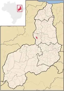 Localização de Angical do Piauí no Piauí