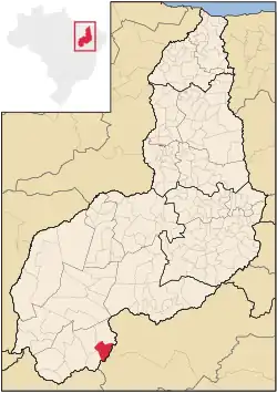 Localização de Avelino Lopes no Piauí