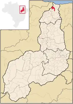 Localização de Buriti dos Lopes no Piauí