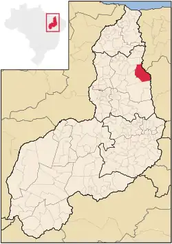 Localização de Buriti dos Montes no Piauí