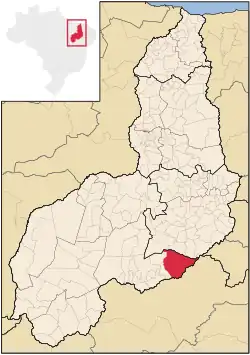 Localização de Dom Inocêncio no Piauí