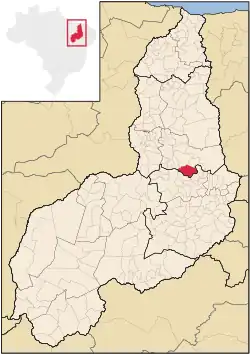 Localização de Inhuma no Piauí