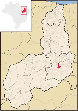 Localização de Isaías Coelho no Piauí