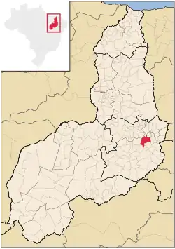 Localização de Jaicós no Piauí