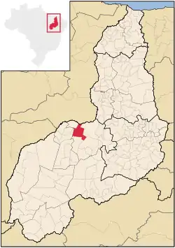 Localização de Jerumenha no Piauí