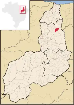 Localização de Juazeiro do Piauí no Piauí
