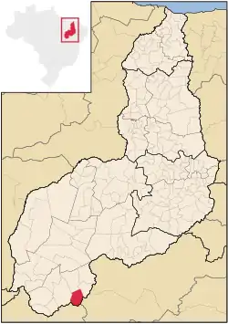 Localização de Júlio Borges no Piauí