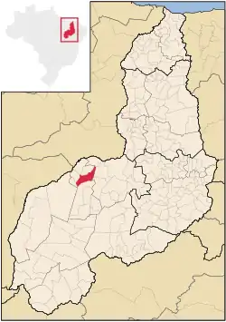 Localização de Landri Sales no Piauí