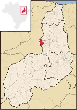 Localização de Palmeirais no Piauí
