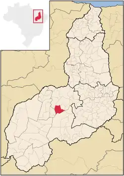 Localização de Pavussu no Piauí