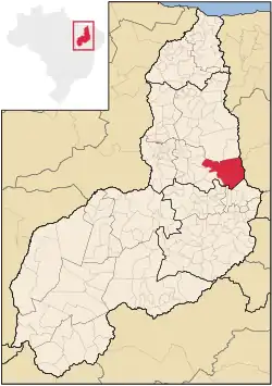 Localização de Pimenteiras no Piauí