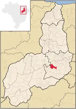 Localização de Simplício Mendes no Piauí