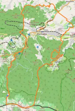 Localização de Piechowice na Polónia