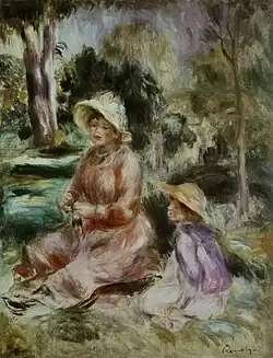 Madame Renoir e seu filho Pierre, 1890 [3]