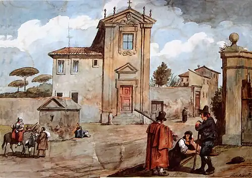 Aquarela do século XIX de Achille Pinelli