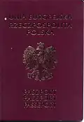 Capa do passaporte em 2007 (não biométrico)