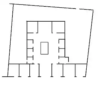 Plano simples da casa de Salústio