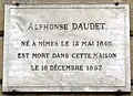 Alphonse Daudet morreu no nº 41 em 16 de dezembro de 1897.