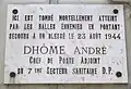 O combatente da resistência André Dhôme foi baleado no nº 131 em 23 de agosto de 1944, durante a Libertação de Paris, antes de morrer no dia seguinte (a placa está localizada no nº 129).