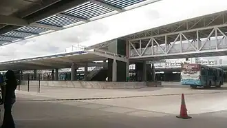 Plataforma B do Terminal de Messejana destinada ao BRT