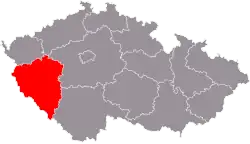 Localização de Plzeň na República Checa