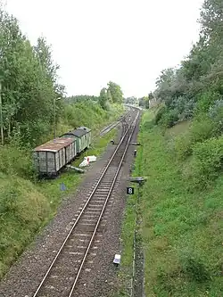 Entrada para a estação da linha ferroviária n.º 40