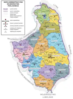 Voivodia da Podláquia województwo podlaskie