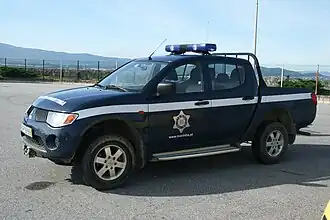 L200 da 4.ª geração usada como viatura da Polícia Marítima em Portugal