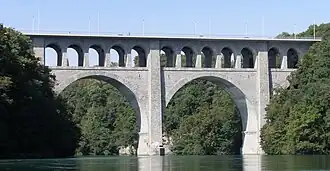 Ponte Butin e a parte inferior dedicada ao CEVA