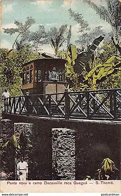 Ponte nova e carro Decauville roca Guegué