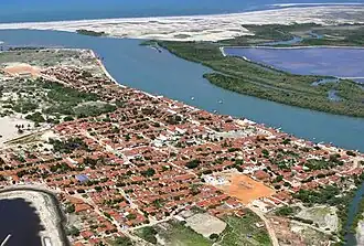 Vista Aérea da Cidade de Porto do Mangue-RN