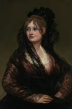 Doña Isabel de Porcel by Francisco Goya", óleo sobre tela, cerca de 1805