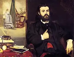 Retrato de Zacharie Astruc por Édouard Manet, 1866, Kunsthalle Bremen