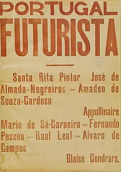 Capa – Portugal Futurista, 1917