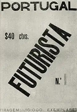 Contracapa – Portugal Futurista, 1917