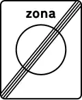 G9 — Fim de todas as proibições impostas na zona: indicação de que terminaram todas as proibições anteriormente impostas na zona