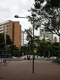 Poste na praça.