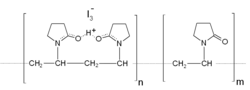 Estrutura química de Iodopovidona