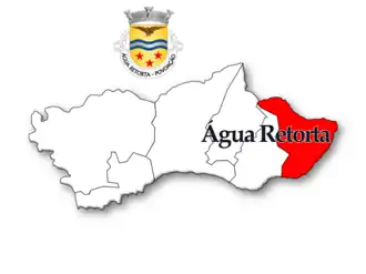 Localização no município de Povoação