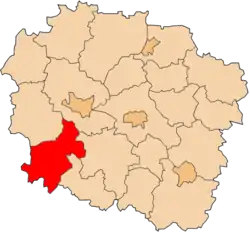 Localização do Condado de Żnin na Cujávia-Pomerânia.