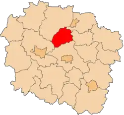 Localização do Condado de Chełmno na Cujávia-Pomerânia.