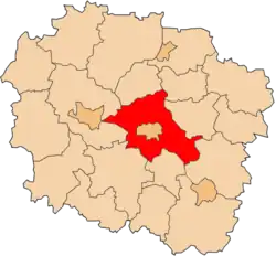 Localização do Condado de Toruń na Cujávia-Pomerânia.