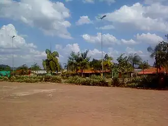 Praça em frente ao Terminal rodoviário João Galon