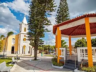 Praça da Igreja em Lagoa Nova-RN