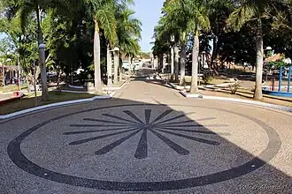 Praça D. Pedro II no centro da cidade