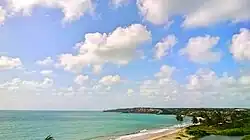 Vista da praia de Jacumã