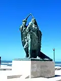Estátua em homenagem ao povo da Praia de Mira