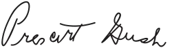 Assinatura de Prescott Bush