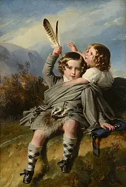 A Princesa Helena e o Príncipe Alberto Eduardo, 1843